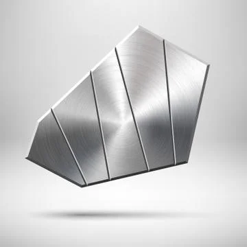 Abstract Geometric Button Template Stock Illustration