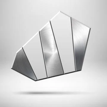 Abstract Geometric Button Template Stock Illustration