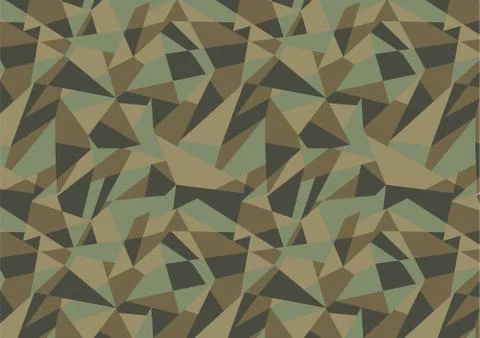 Abstract geometric camouflage pattern background. Stock Illustration