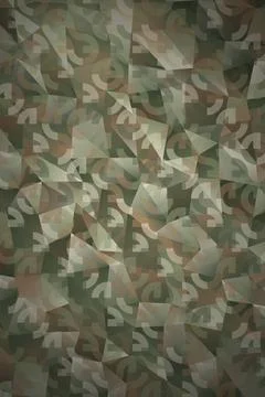 Abstract Geometric Camouflage Pattern Stock Photos
