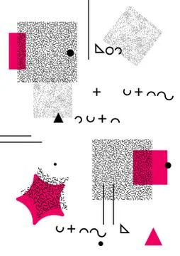 Abstract geometric card Ilustración de archivo
