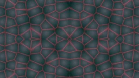 Abstract Geometric Cell Pattern with Red Lines Stock Footage 332181141
