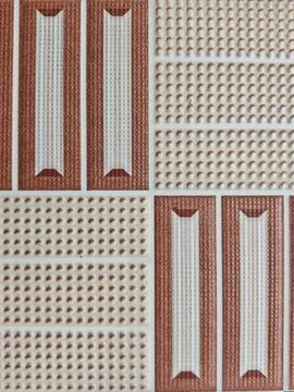 Abstract Geometric Ceramic Tile Texture Background with Repeating Pattern Stock Photos