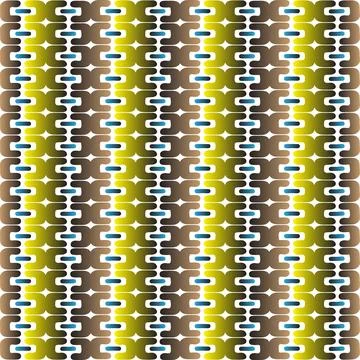 Abstract Geometric Chain Link Pattern for Modern Industrial Decor Stock Illustration