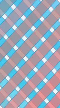 Abstract geometric chain pattern with repeating blue and pink links, creati.. Stock Illustration