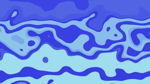 Abstract geometric chaotic blue background of changing particles and stream.. Stock Footage 313037856