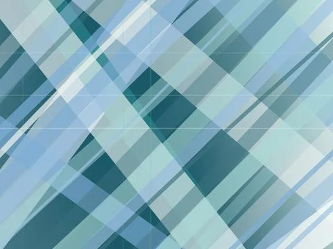 Abstract geometric checkered pattern in blue, teal, and light aqua creates .. Stock Illustration