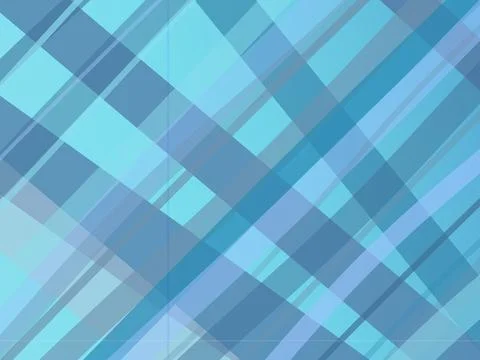 Abstract geometric checkered pattern in shades of blue and cyan creates a c.. Illustrazione stock