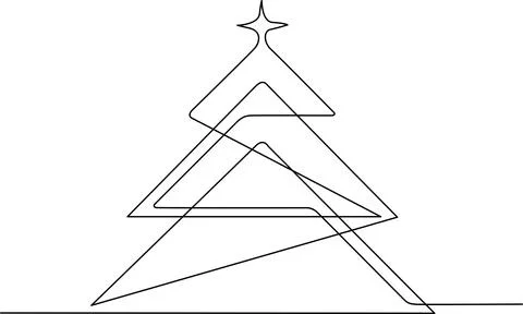 Abstract geometric christmas tree Vector Stock Illustration