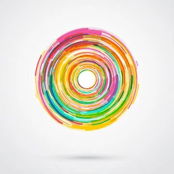 Abstract geometric circle background Stock Illustration