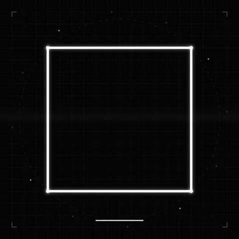 Abstract Geometric Circle with Crossing Lines, Minimalist Dark Background, .. Stock Footage 346283763