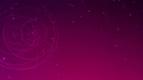 Abstract geometric circle in dark space with fly glitters Video stock 164816473