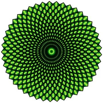 Abstract geometric circle with distortion effect イラスト素材