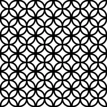 Abstract geometric circle seamless pattern vector 스톡 일러스트