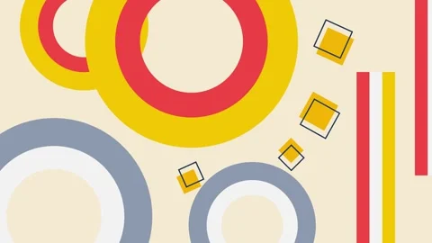 Abstract geometric circle shapes Stock Footage 334737978