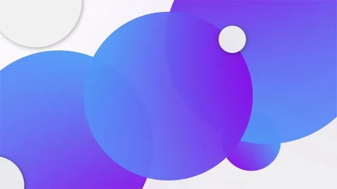 Abstract Geometric Circles with Blue and Purple Vibrant Gradient Tones Video stock 341926568
