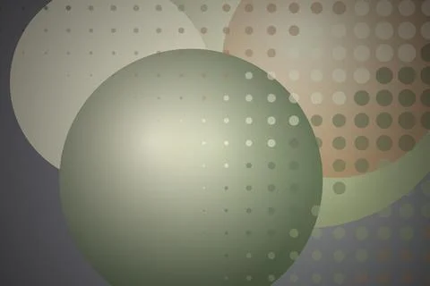 Abstract geometric circles with dotted patterns and soft colors Stock Photos
