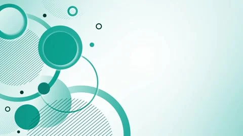 Abstract geometric circles modern glowing shapes and space for text animation Stock Footage 339288951