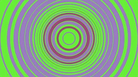 Abstract geometric circles pattern in green and purple Stockillustratie