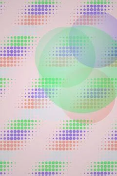 Abstract Geometric Circles Pattern Stock Illustration