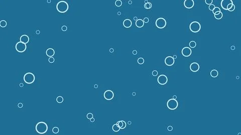 Abstract geometric circles pattern minimalist design on dark blue background Stock Illustration