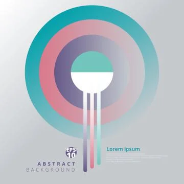 Abstract geometric circles pattern for Print, Leaflet, Cover design, Brochure Stock Illustration