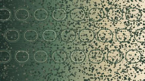 Abstract geometric circuit board pattern with hexagonal grid layout Stock Illustration