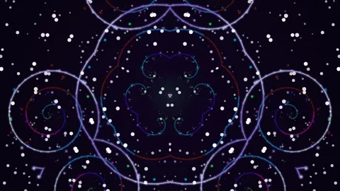 Abstract geometric circular pattern sequence video study. Stock Footage 328695271