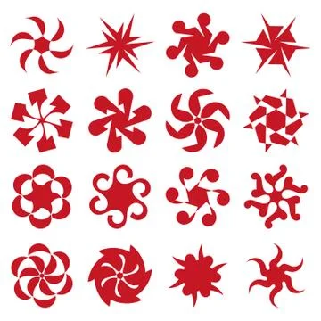 Abstract geometric circular shapes 스톡 일러스트