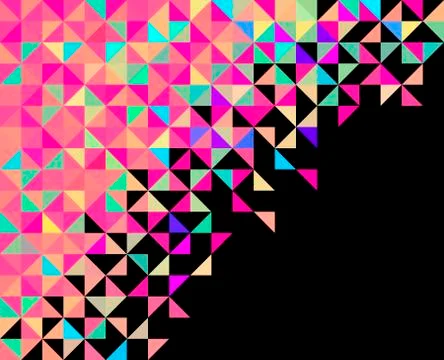Abstract Geometric Color Background Stock Illustration