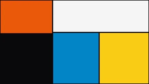 Abstract geometric color blocks background for modern minimalist design com.. Stock Footage 343631430
