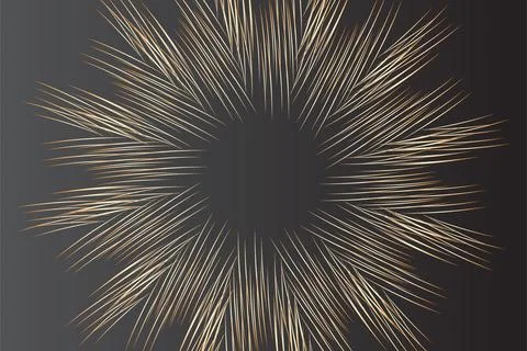 Abstract geometric color lines pattern on black background. Elegant dark co.. Stock Illustration