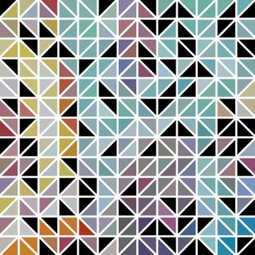 Abstract geometric colored triangle grid 스톡 일러스트