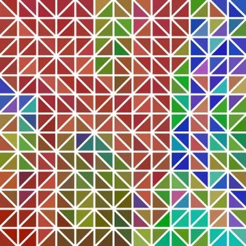 Abstract - geometric colored triangle grid Illustrazione stock