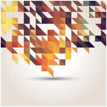 Abstract geometric colorful background, pattern design elements, vector illus Stock Illustration