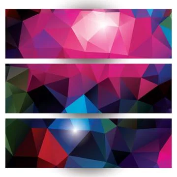 Abstract geometric colorful background, pattern design elements, vector illus Stock Illustration