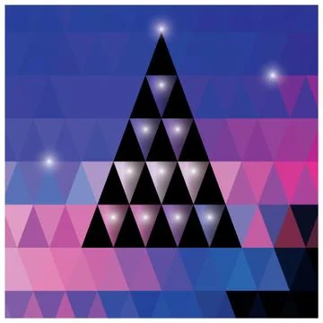 Abstract geometric colorful background, pattern design elements, vector illus Illustrazione stock