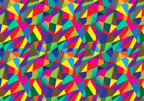 Abstract geometric colorful pattern background. Stock Illustration