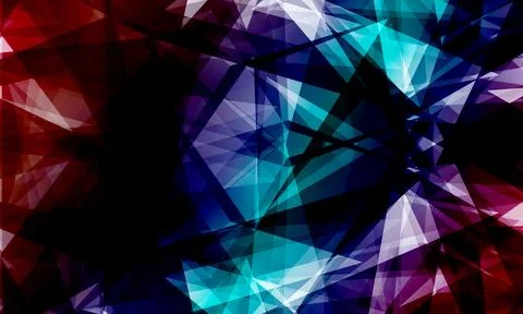 Abstract geometric colorful polygon background. overlapping transparent polygon Stock Illustration