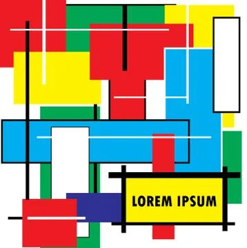 Abstract geometric colorful vector pattern Stock Illustration