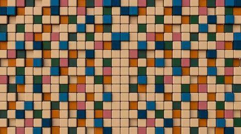 Abstract geometric composition 3d image Stock Illustration