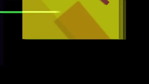Abstract geometric composition with brown, yellow, and black shapes and a g.. Stock Footage 335441626