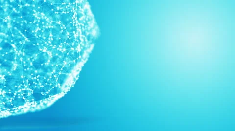 Abstract geometric composition from chaotic moving dots and lines 4K Stock Footage 61436393