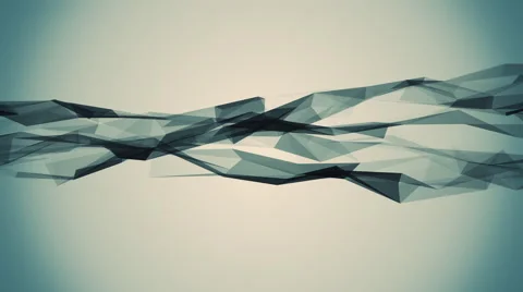 Abstract geometric composition from chaotic moving surface of triangles 4K Stock Footage 63452176