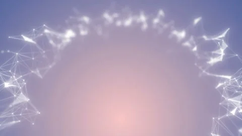 Abstract geometric composition from chaotic slow moving dots and lines. Particle Stock Footage 112226700