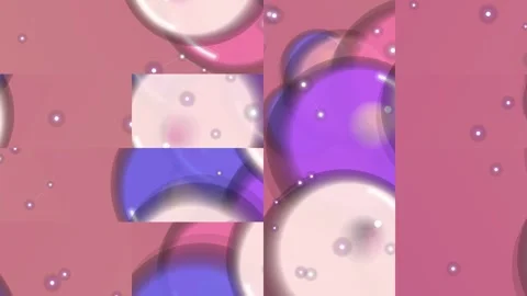 Abstract Geometric Composition with Circles and Connected Dots Stock Footage 332197656