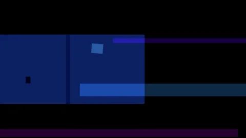 Abstract geometric composition with dark blue and purple rectangles and squ.. Stock Footage 335430618