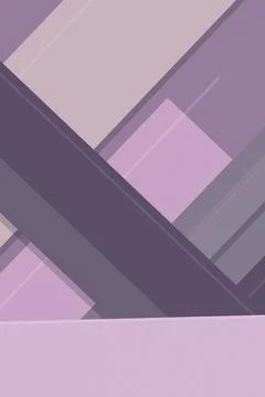 Abstract geometric composition of diagonal blocks and rectangles in lavende.. Stock Illustration