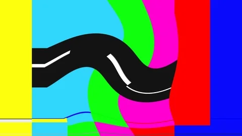 Abstract geometric composition. Glitch Noise Video. Random digital no signal 库存影片 89191026