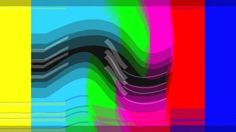 Abstract geometric composition. Glitch Noise Video. Random digital no signal Stock Footage 90816562